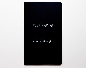 Maths Notebook Journal | Science Physics Chaos Theory Chaotic Thoughts Idea Book | Teacher Mathematics Engineer Engineering Tech Computer