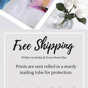 May include: Free shipping within Australia and everywhere else. Prints are sent rolled in a sturdy mailing tube for protection. Please see my shipping policies for extra info.