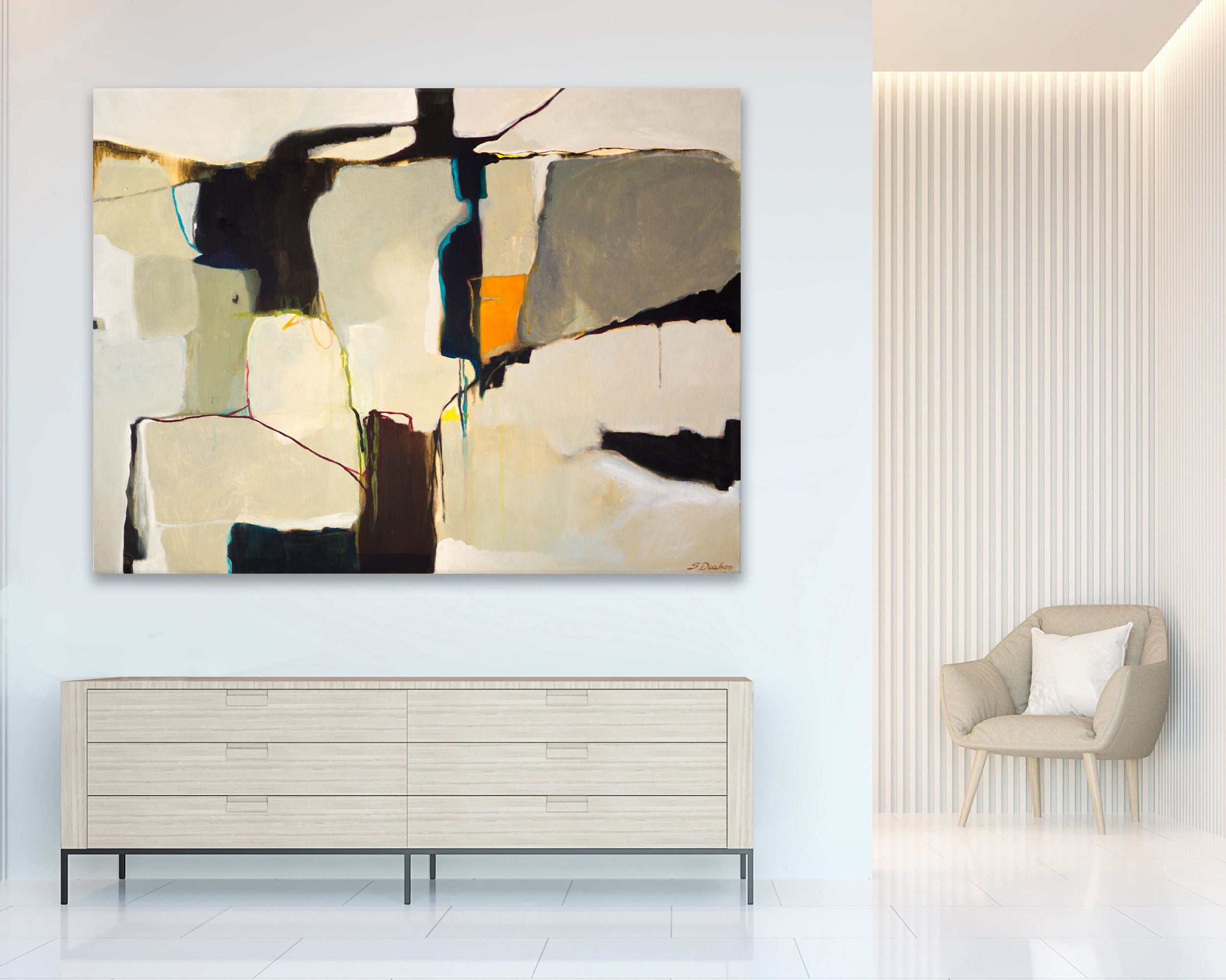 Painting Art & Collectibles Modern abstract painting living room