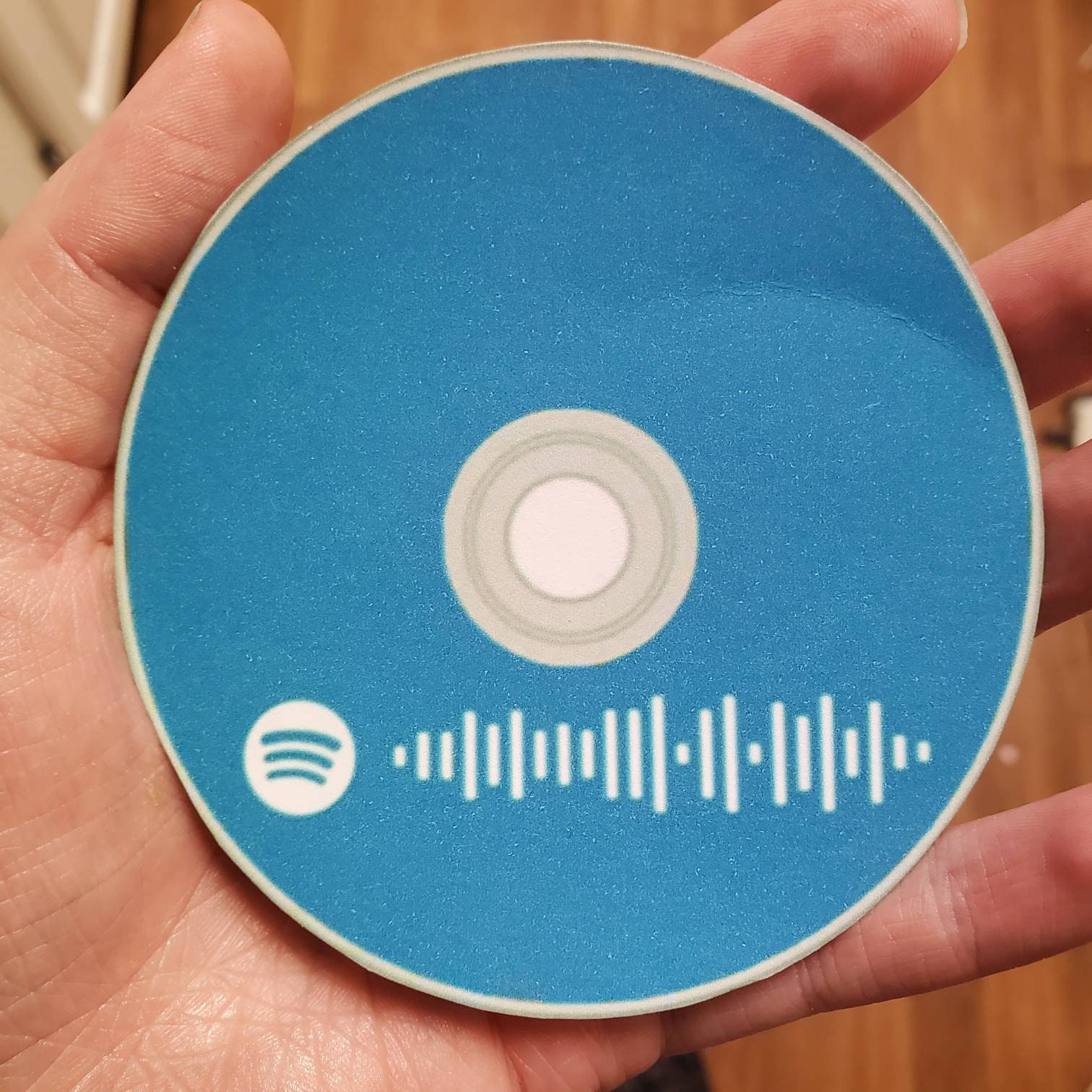 Personalized Custom Spotify CD Sticker Custom Playlist Etsy