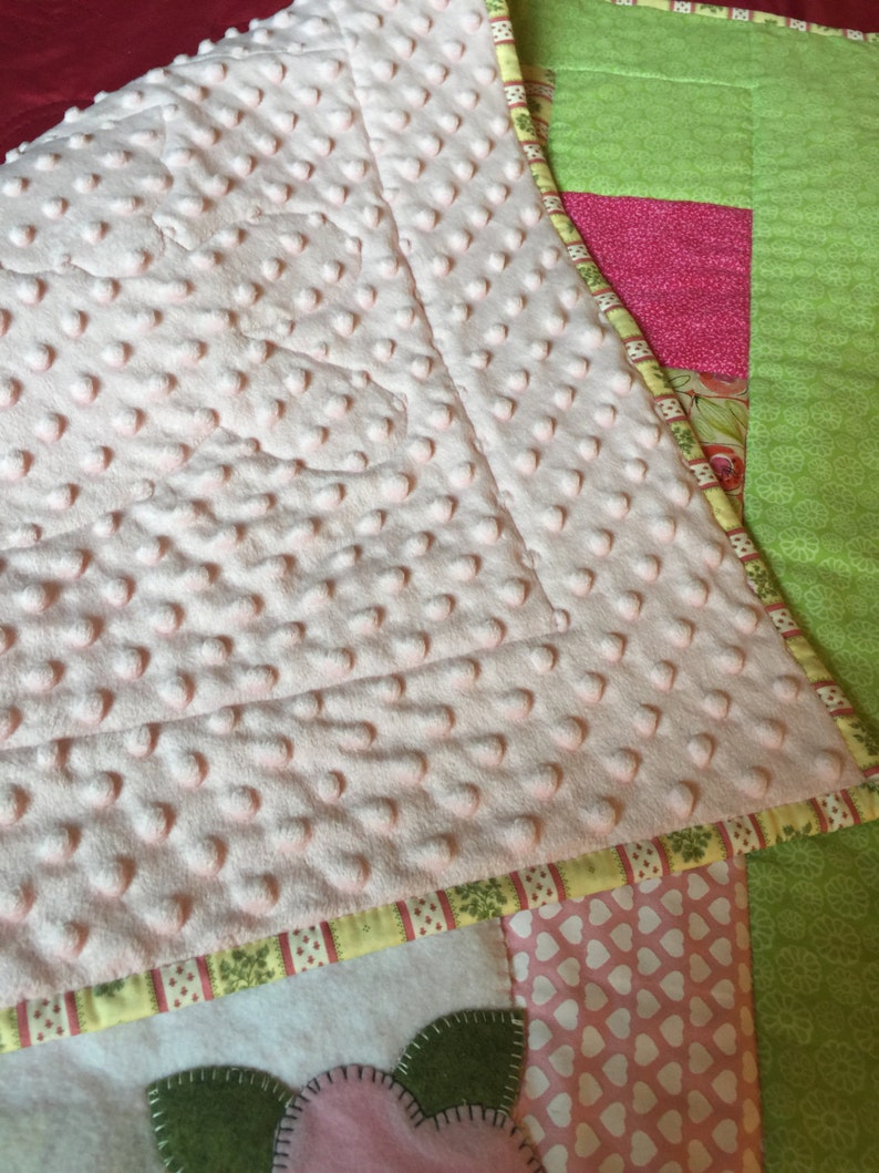 Beautiful Baby Quilt With Bunnies and Flowers Etsy