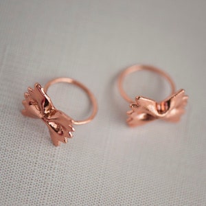 FARFALLE electroformed copper pasta collection ring image 4