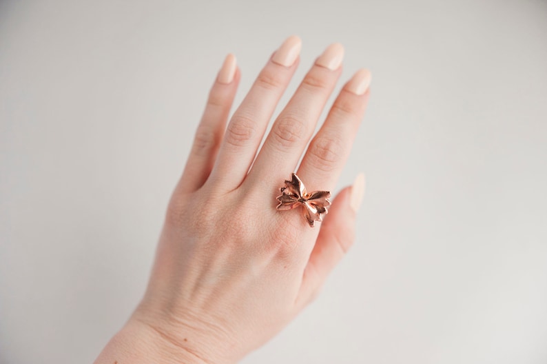 FARFALLE electroformed copper pasta collection ring image 1
