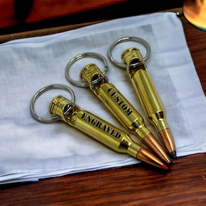 300WinMag Bullet Bottle Opener - Keychain - Custom Engraved - Personalized - Groomsmen Gift - Fathers Day Gift - Gifts For Him-Hunter Gifts