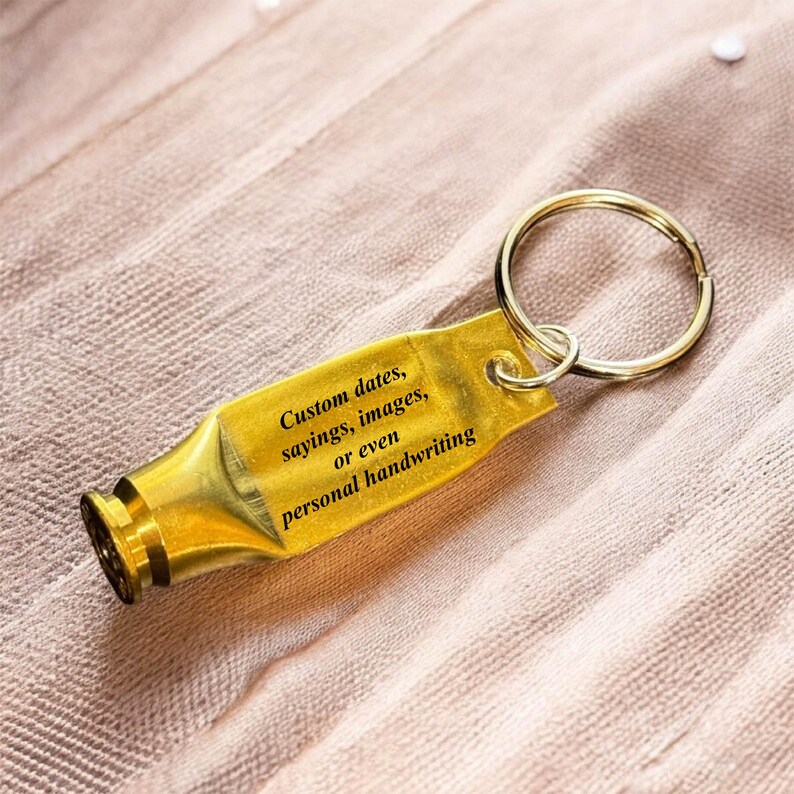 Custom Engraved Bullet Keychain – Handmade Personalized Gift - Etsy