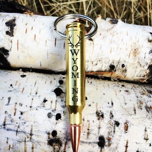 7mm Bullet Keychain - Custom Engraved - Handmade - Gifts For Him - Gifts For Her - Personalized Gifts-Outdoorsman-Fathers Day Gift-Military