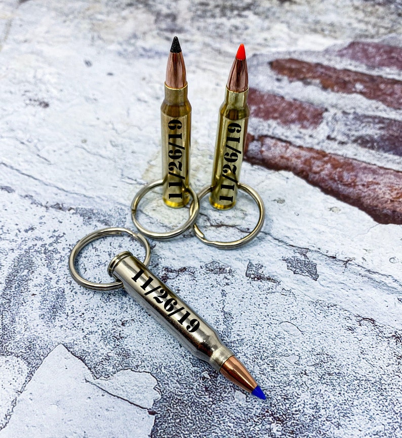 AR15 Bullet Keychains Custom Engraved Gifts For Him Gifts Etsy