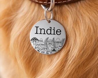 Custom Engraved Pet ID Tag, Personalized Dog Name Tag, Durable