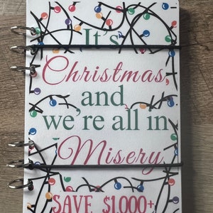 È Natale e siamo tutti in miseria. Libro delle sfide del risparmio // Risparmia 1000+ // 14 sfide plastificate da grattare // Divertente tema natalizio