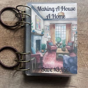 Making A House A Home Savings Challenge Book // Risparmia 3150 // 22 buste plastificate da grattare