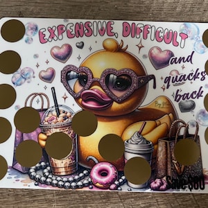 Caro, Difícil e Quacks Back Mini Desafio de Poupança do Pato de Borracha || Economize 80 || Desafio engraçado de poupança de raspadinhas
