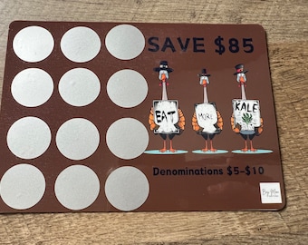 Eat More Kale Thanksgiving Scratch Off Mini Savings Challenge || Save 85