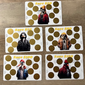Sfida di risparmio gratta e vinci Hip Hop Birds // Risparmia 50, 75, 80, 100 e/o 120