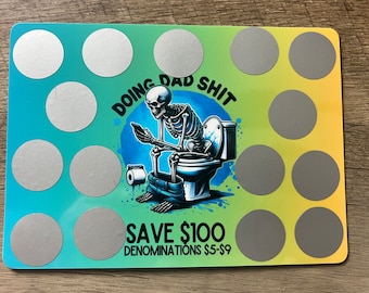 Doing Dad Shit Fathers Day Scratch Off Savings Challenge || Save 100