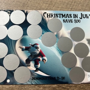 Défi économique du Père Noël surf à gratter || Noël en juillet || Économisez 130