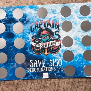 Captain Of The Ship Show Savings Challenge // Ahorre 150 // Divertido desafío de ahorros para raspar
