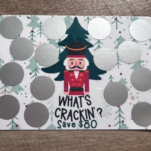 Sfida di risparmio "What's Crackin' Scratch Off" // Risparmia 80 // Natale / Festività