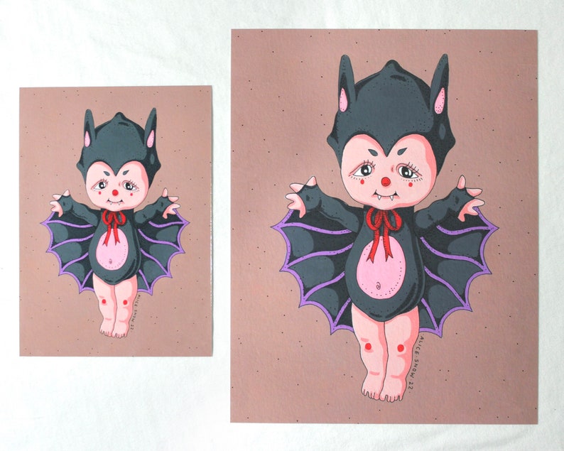 Bat Kewpie PRINTS image 5