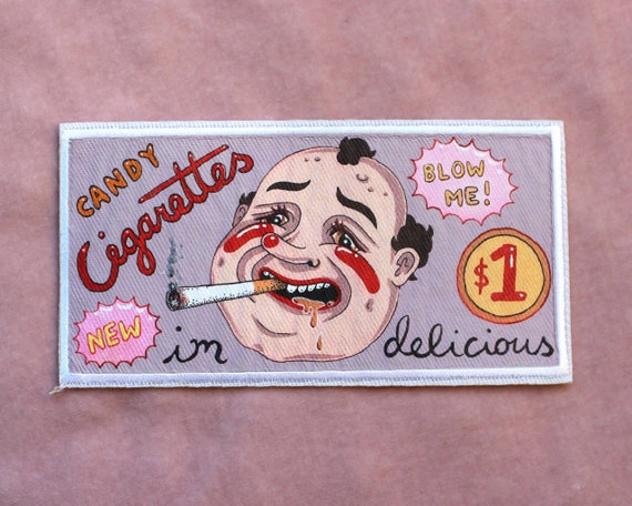 Candy Cigarettes Patch 6 X 12 Cm Etsy Candy Cigarettes Patch 6 X 12 Cm Etsy