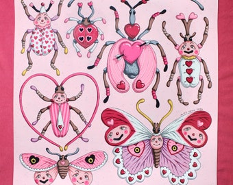 Love Bugs (unframed) ORIGINAL PAINTING