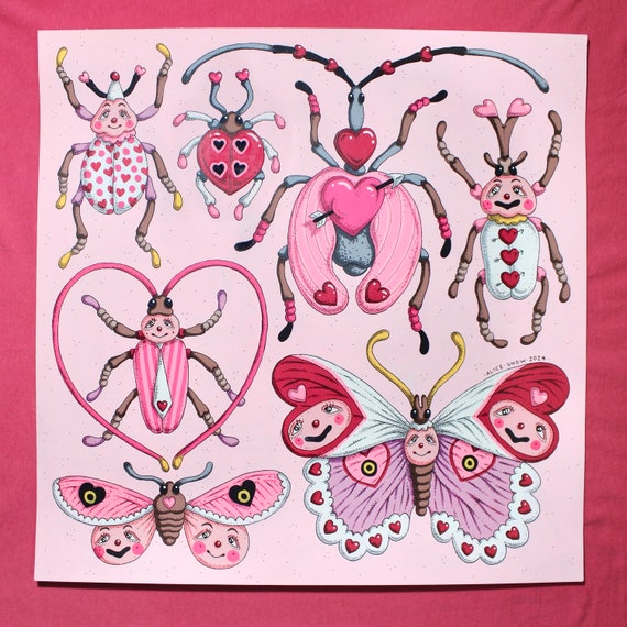 Love Bugs (unframed) ORIGINAL PAINTING