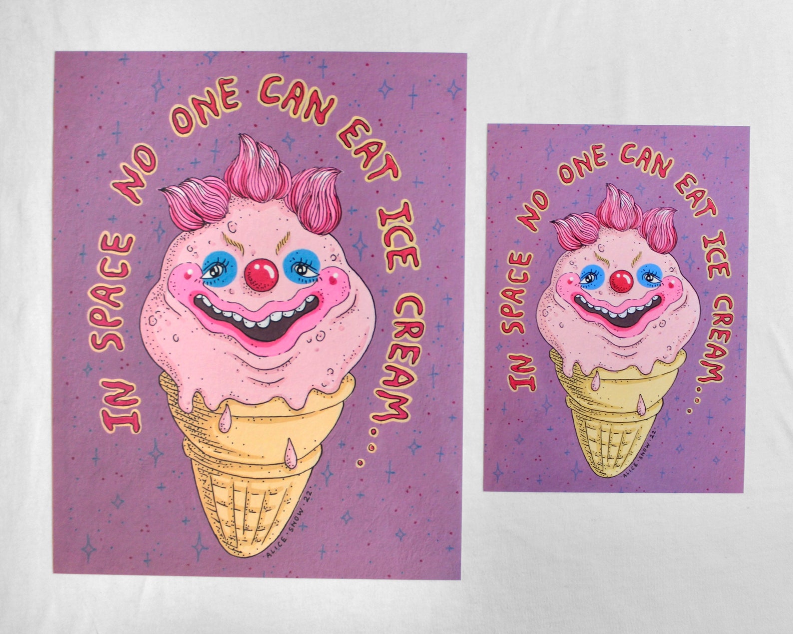 Killer Ice Cream PRINTS Etsy