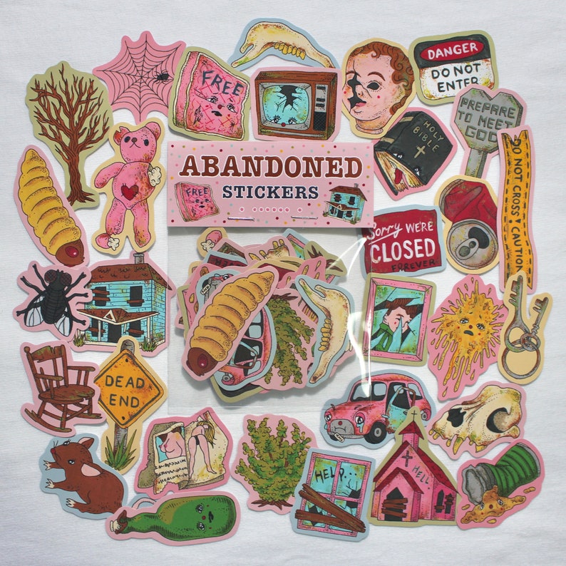 Abandoned STICKERS 30 pack image 1