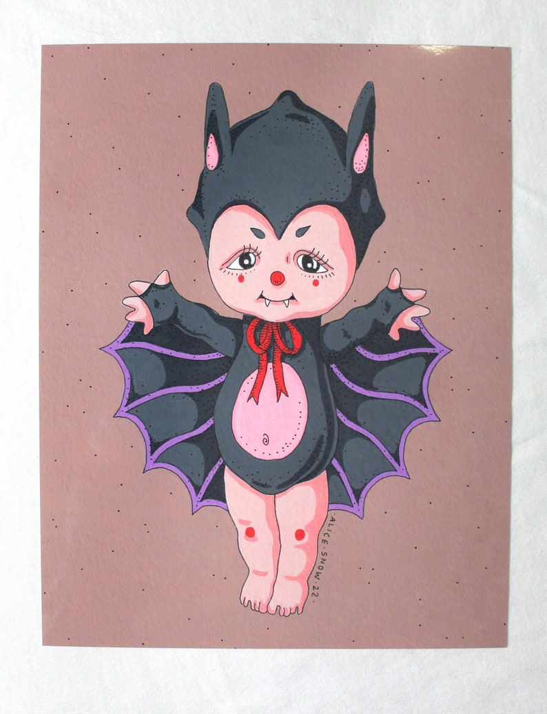 Bat Kewpie PRINTS image 2