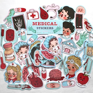 Pegatinas médicas (paquete de 34)