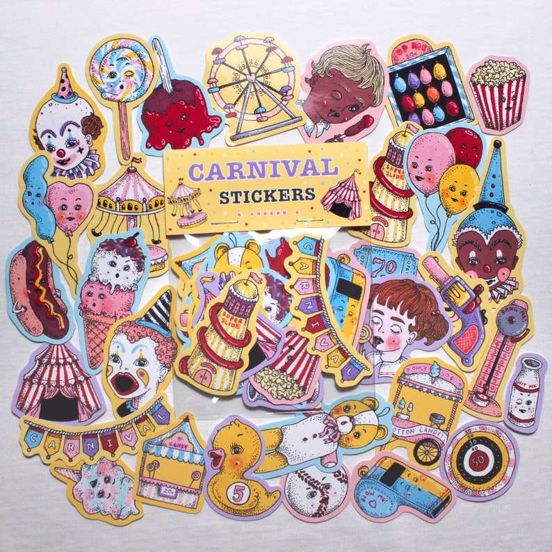 Carnival STICKERS 30 pack image 1