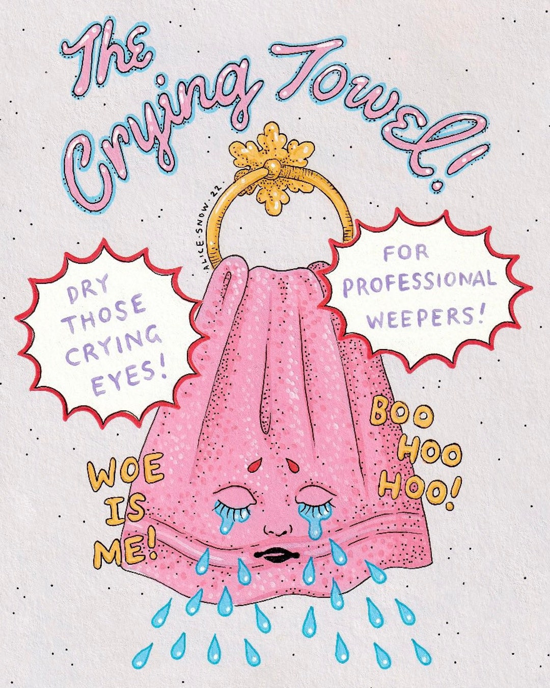 The Crying Towel PRINTS Etsy