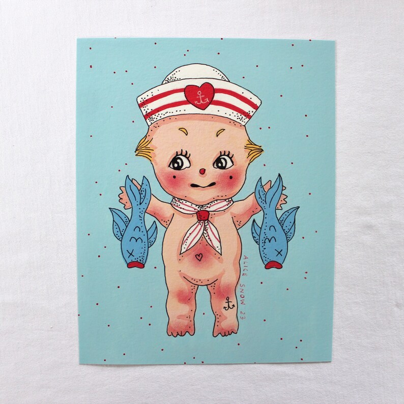 Sailor Kewpie PRINTS image 2