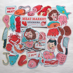 Meat Market STICKERS (30 pack)