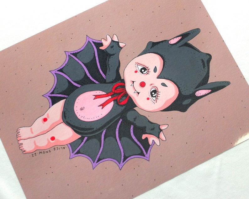 Bat Kewpie PRINTS image 3