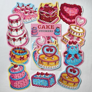 Kuchen AUFKLEBER (10er Pack)