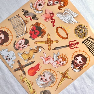 Heaven N Hell PRINTS - Etsy