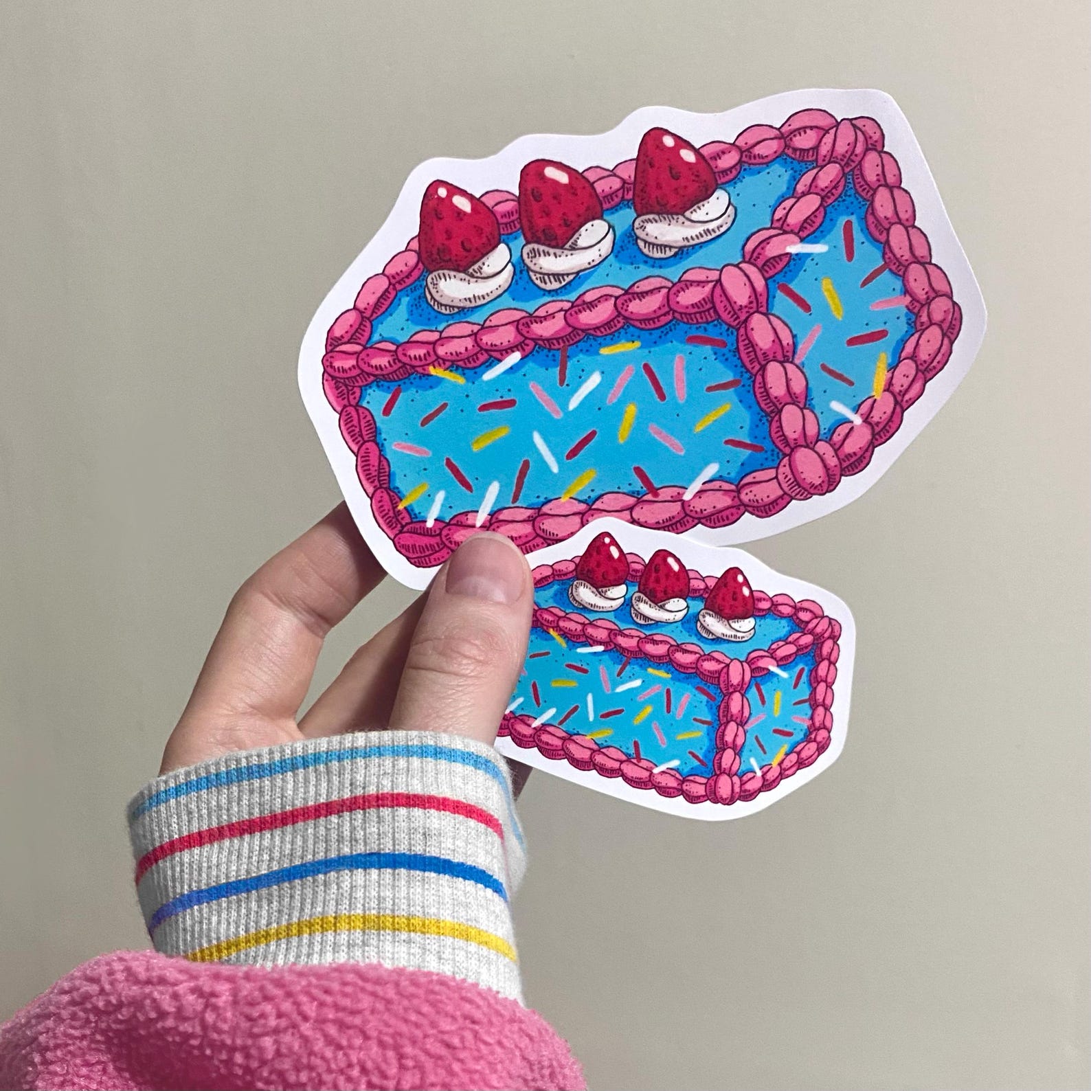 Cake STICKERS (10 Pack) - Etsy