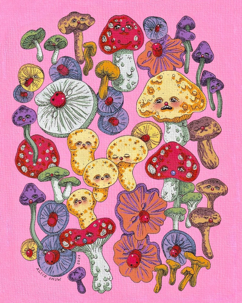 Mushrooms PRINTS image 1