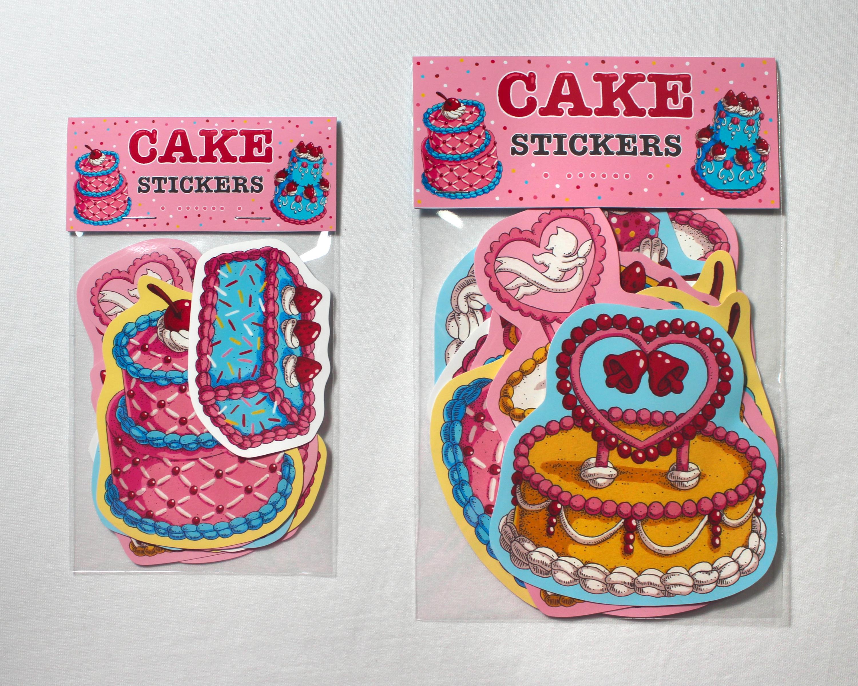 Cake STICKERS (10 Pack) - Etsy