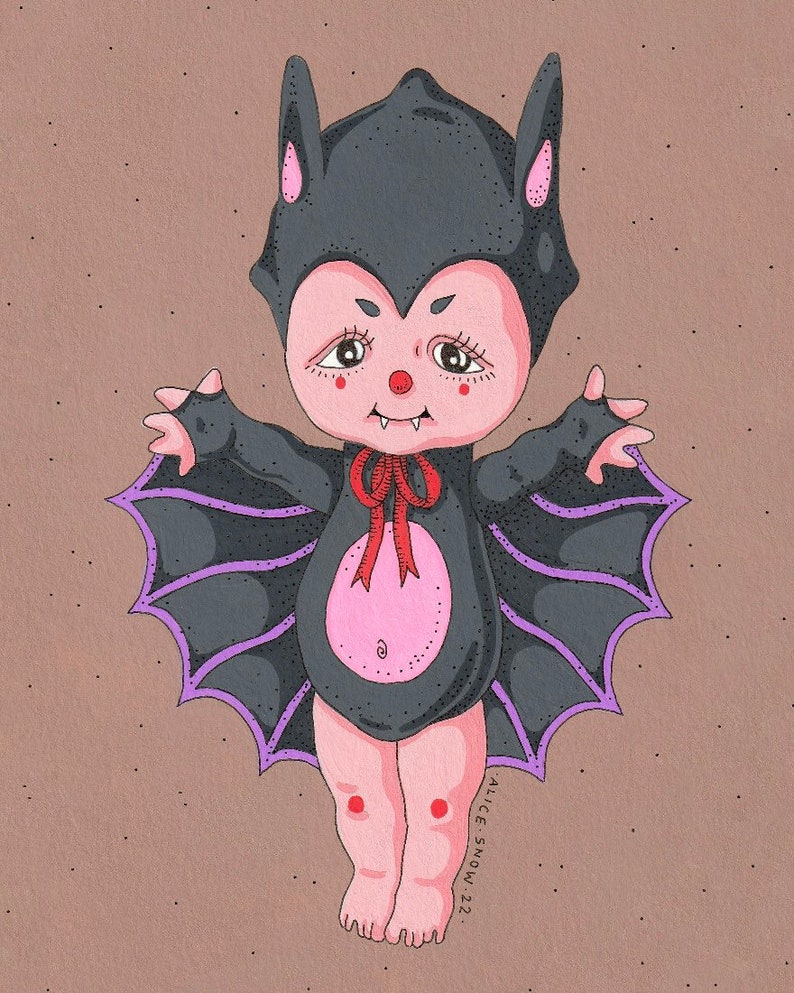 Bat Kewpie PRINTS image 1