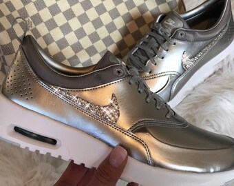 White Glitzer mit Swarovski Elements Crystal WMNS Nike Presto Fly Sand