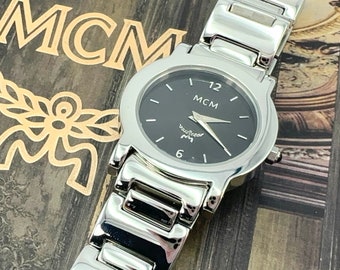 MCM Armbanduhr Watch Armbanduhr Uhr Swiss Made Steel Silber Swiss Made Unisex