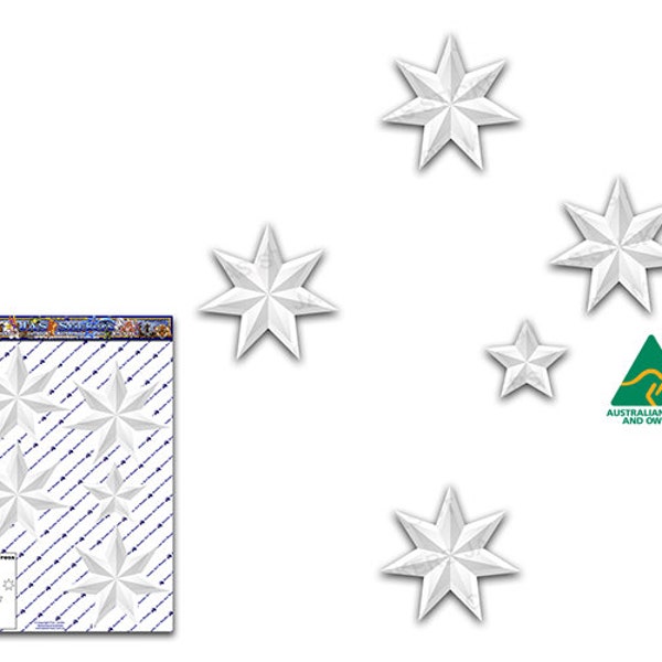 2 Adesivi Croce Del Sud (Southern Cross) 100mm X 760mm - Decalcomania Auto Qualità