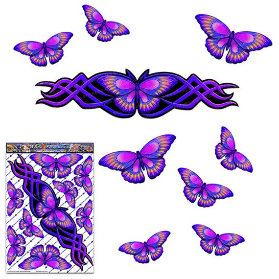 m Butterfly Vinyl Decal for laptop windows wall car boat