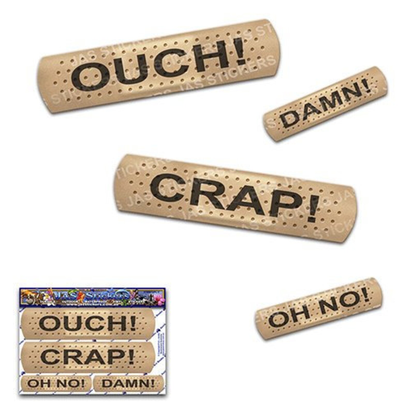 Text BAND AID Funny Joke Scratch Dent Car Stickers Decals Etsy