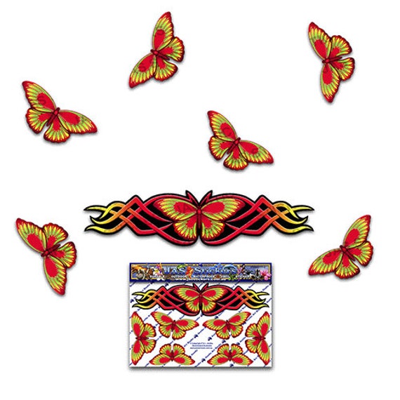 Multi Small Vinyl Stickers Pack For Laptop Bicycle JAS Stickers/® BUTTERFLY ANIMAL CAR DECAL Caravans Trucks Boats -ST025MC/_1