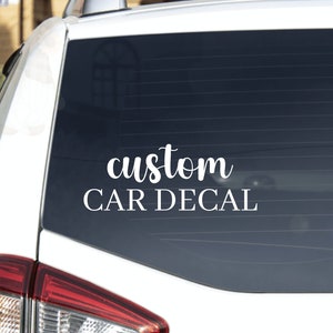 Custom car decals etsy outlet