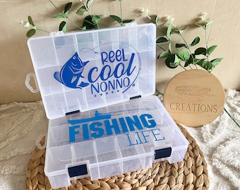 Personalised Tackle Box (Large) I Personalised Fishing Gifts I Gifts for Dad I Gifts for Him I Gifts for Men