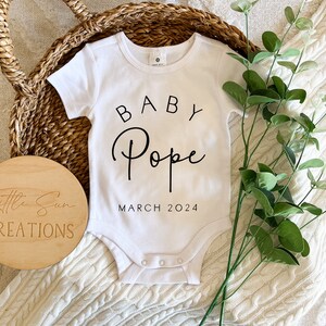 Personalised Baby Last Name Onesie Newborn Onesie Pregnancy Announcement Birth Announcement Custom Onesie image 7