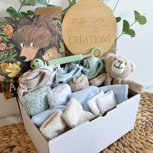 SMALL Baby Shower Hamper I Newborn Gift Hamper I New Baby Gift I Mum and Bub Hamper I Gender Neutral Gift Box image 7